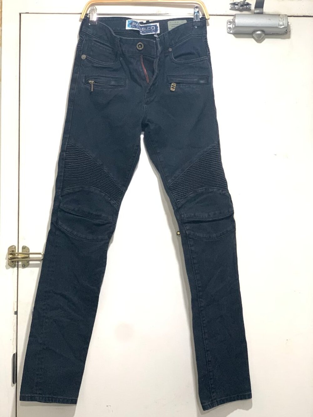 PARASUCO MONTREAL-CANADA MEDIUM RISE STRAIGHT LEG BIKER YOSHI FIT JEANS SIZE 29
